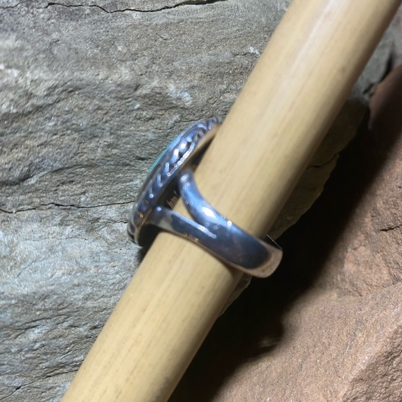 925 Sterling Silver Turquoise Ring - Picture 6 of 7